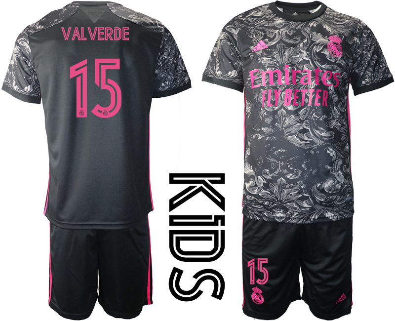 2021 Real Madrid away youth #15 soccer jerseys